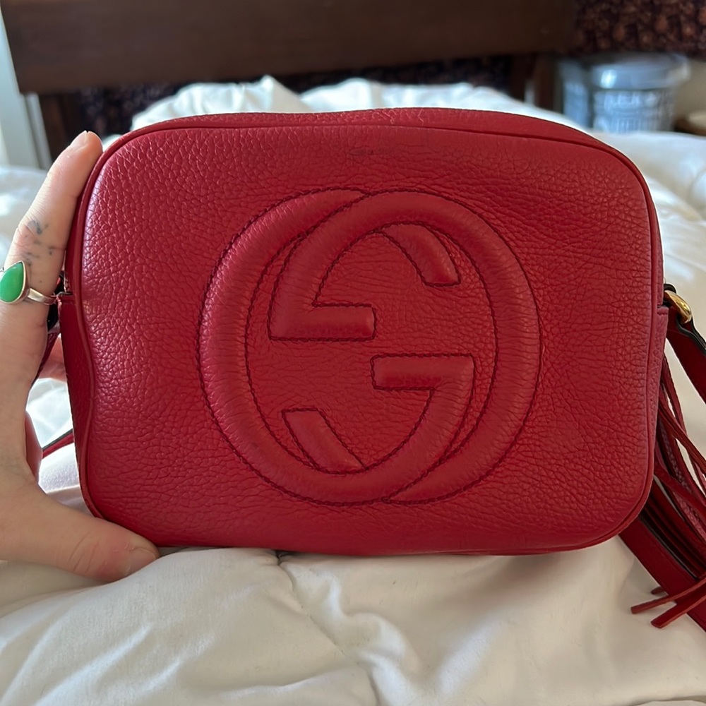Gucci Red Soho Disco Bag